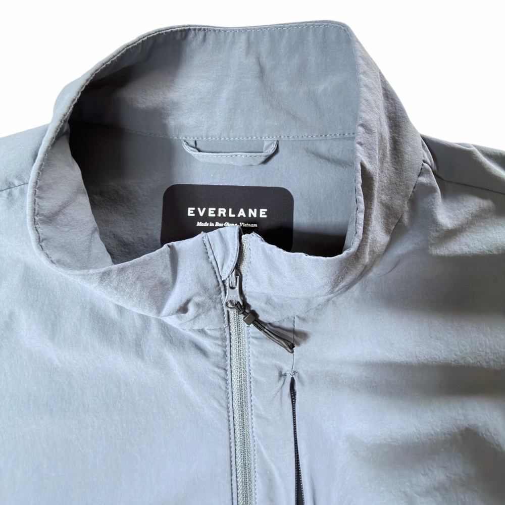 Everlane L Men Sport Utility Performance Stretch Windbreaker Jacket Activewear - Picture 9 of 11